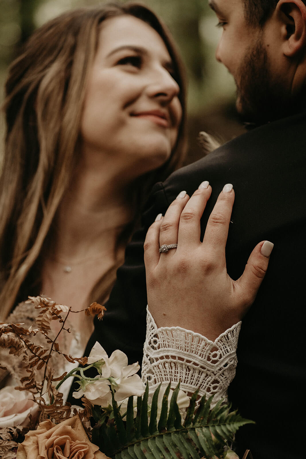 Couple portraits at Hoyt Arboretum wedding