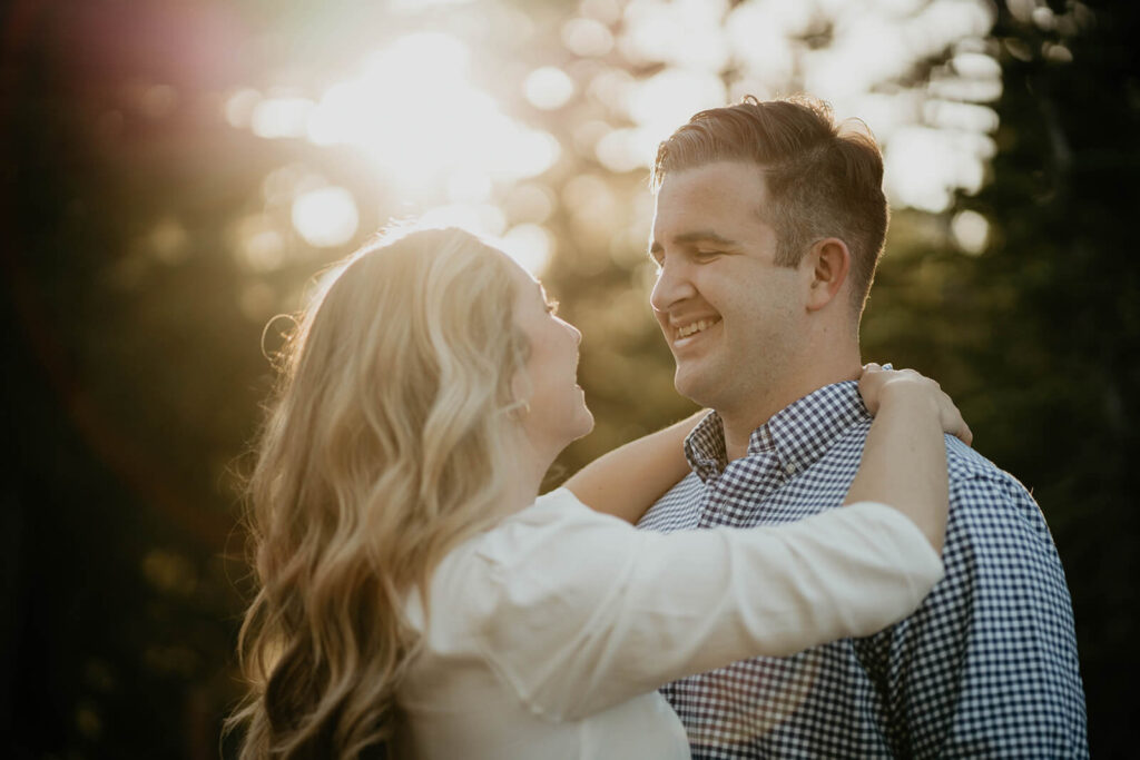 Couple portraits at Timberline Lodge