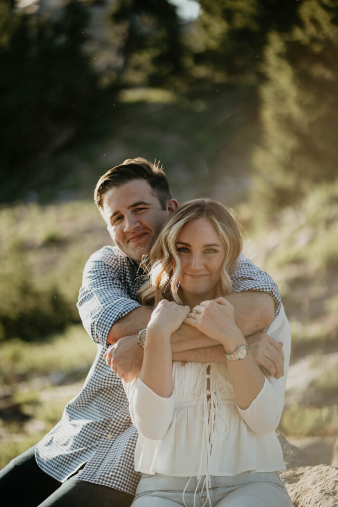 Couple portraits at Timberline Lodge