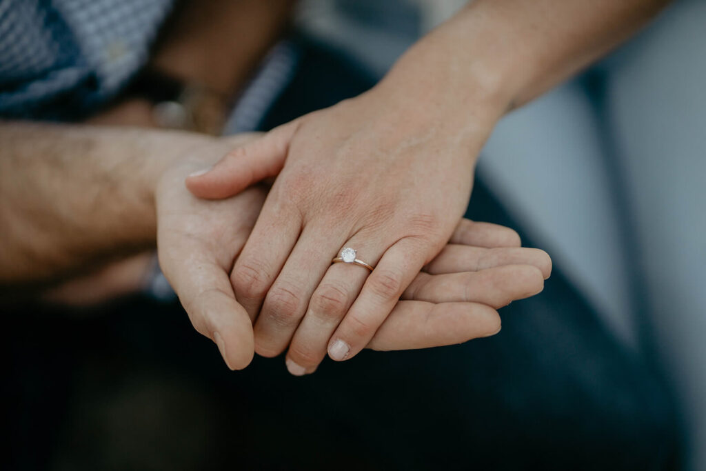 Engagement photos at Timberline Lodge