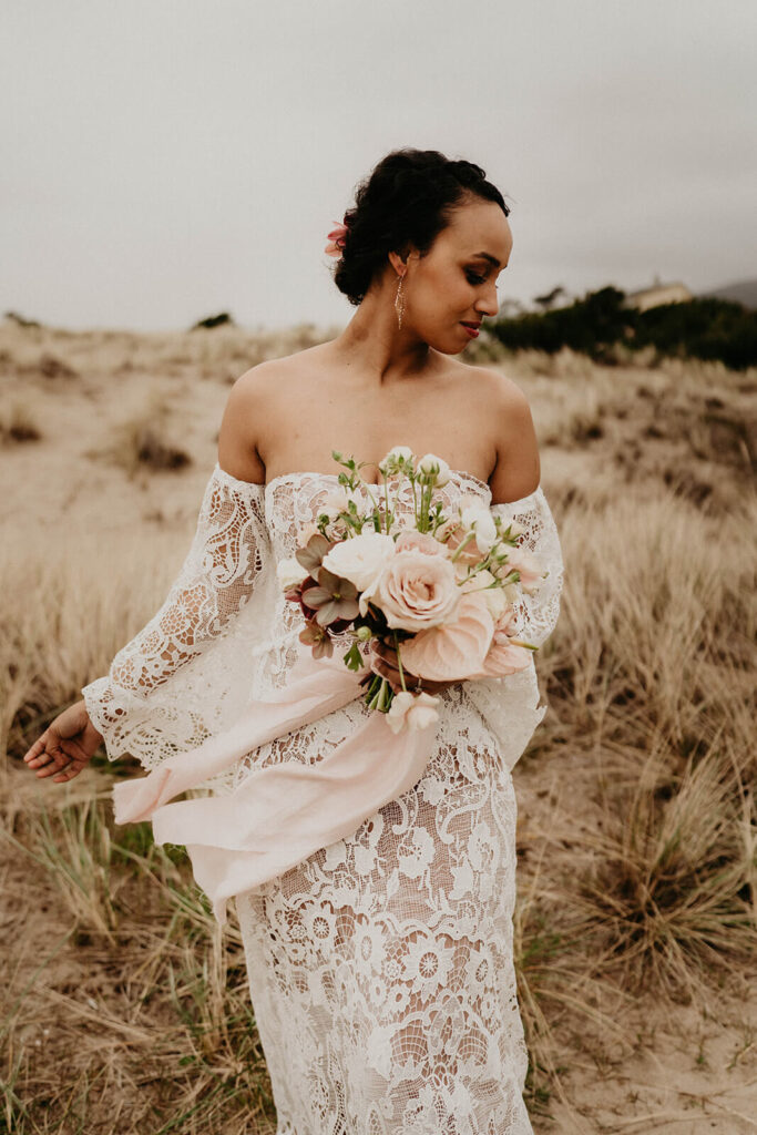 Bride portrait for Oregon elopement