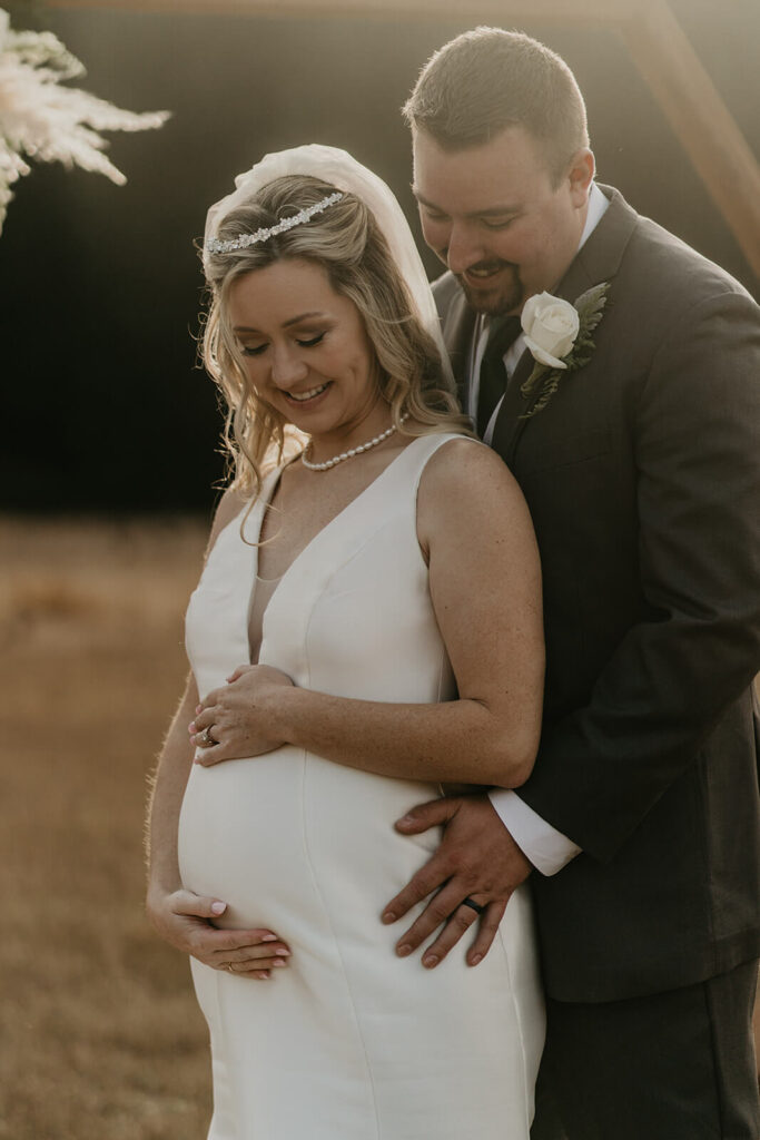 Bride and groom portrait photos