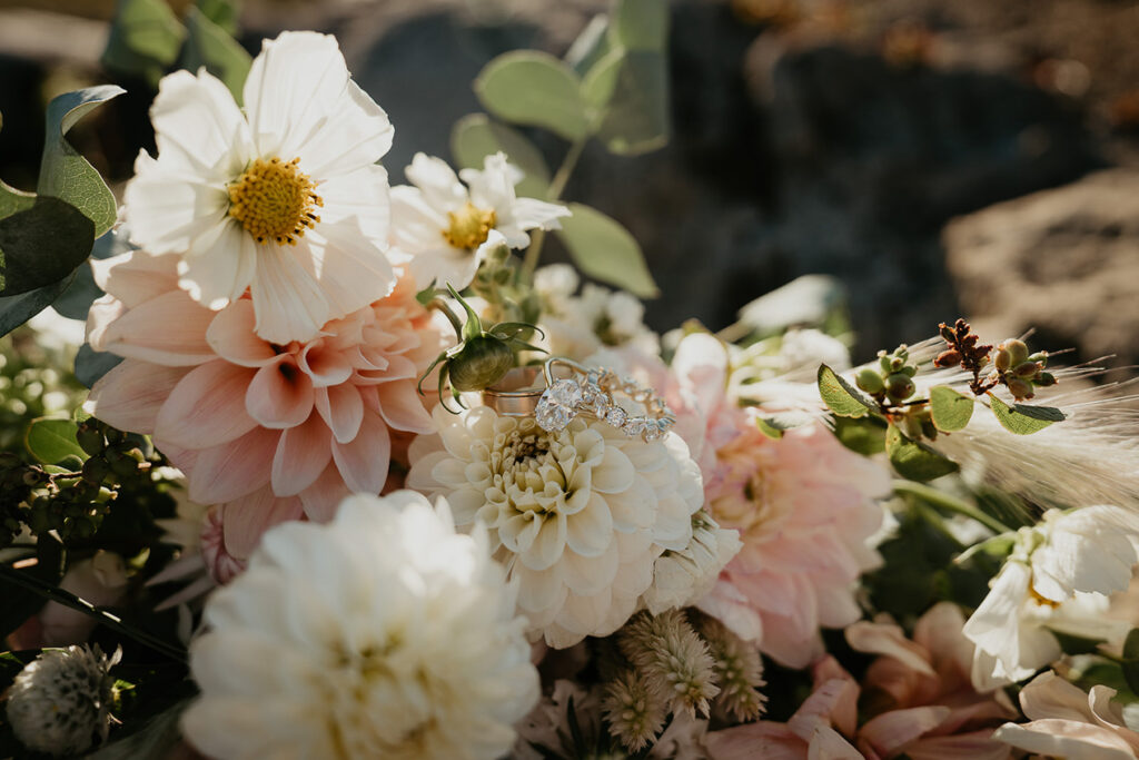 a bouquet of flowers. 