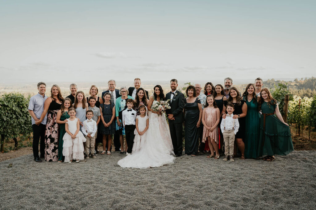 Wedding guests portraits at Furioso Vineyards