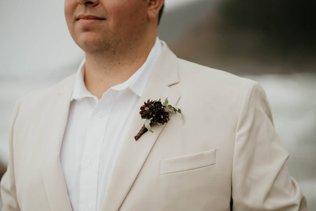 Groom portraits at Oregon Coast elopement