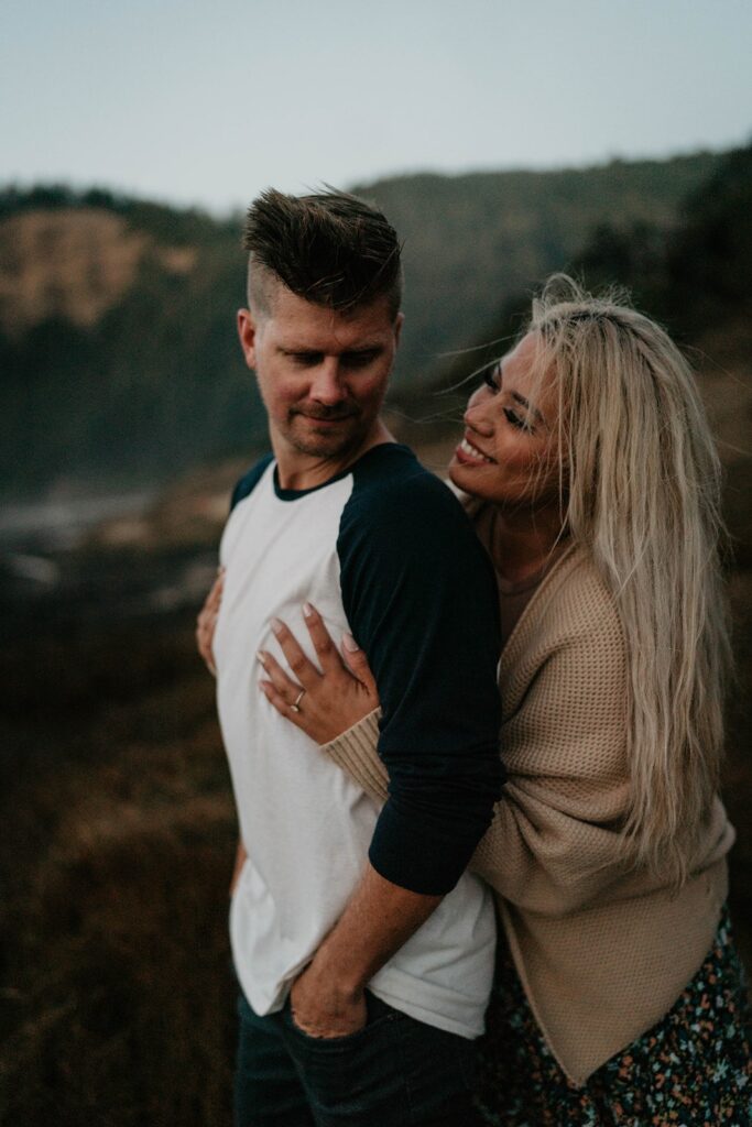 Cape Perpetua engagement photos on the Oregon Coast