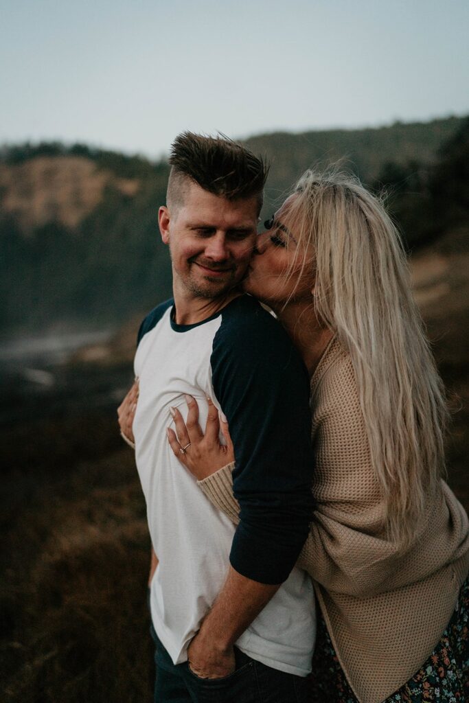 Cape Perpetua engagement photos on the Oregon Coast