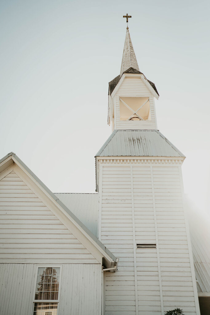 The exterior of Hubbard Chapel. 