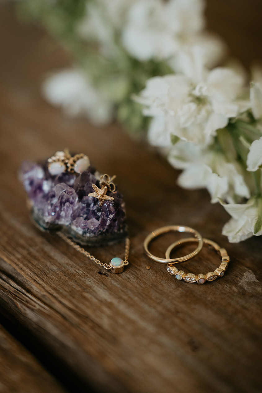 rings, stones, and other jewelry.