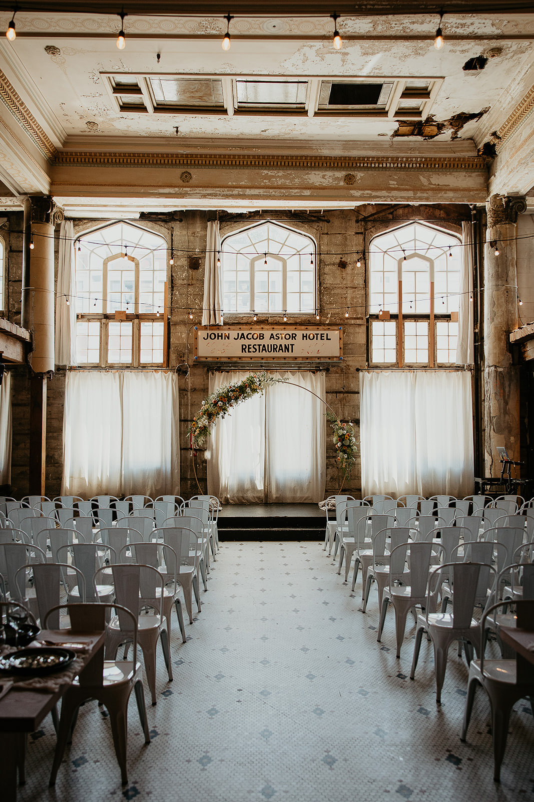The Ruins at the Astor ceremony space, one of several stunning Oregon Coast wedding venues.