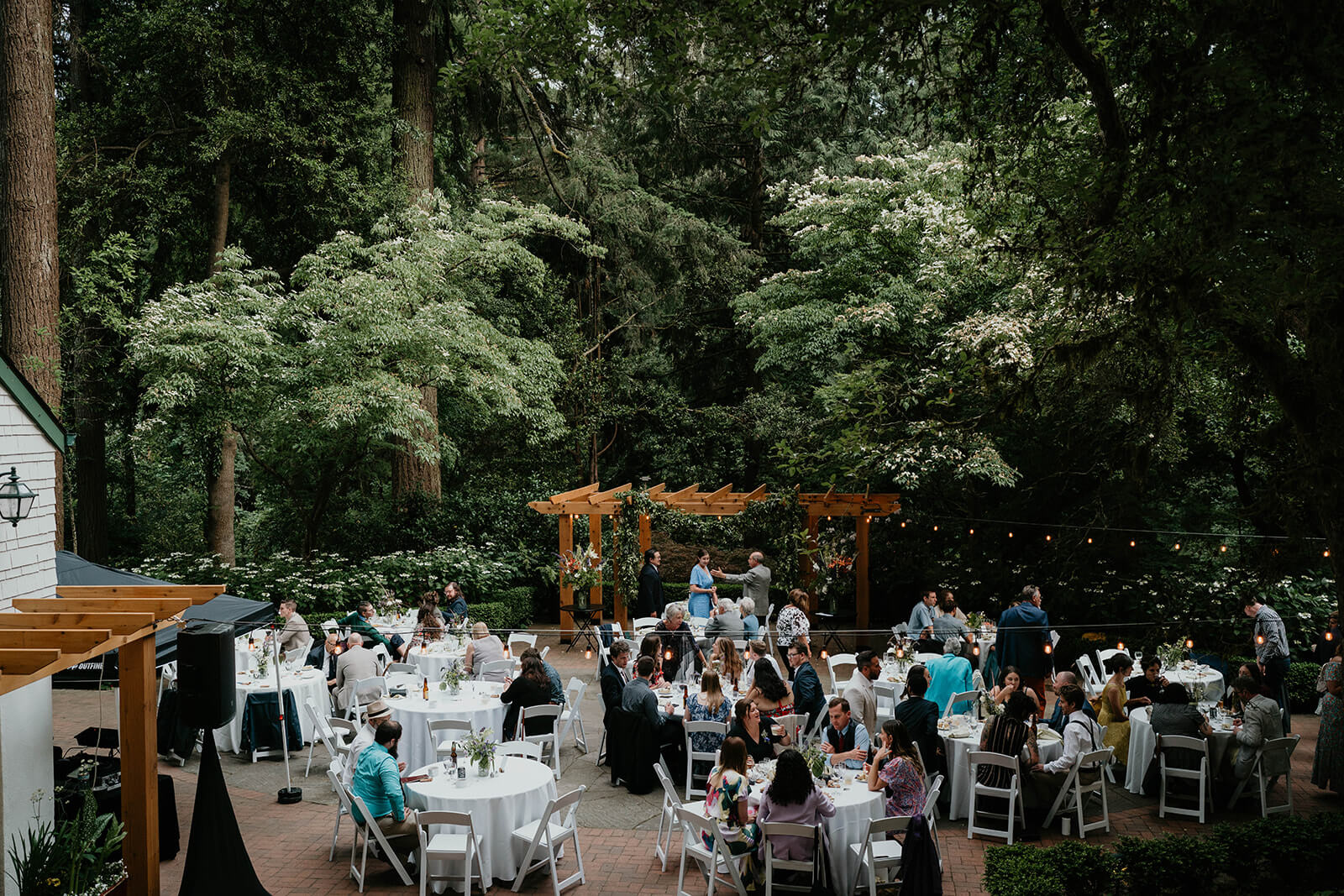 Leach Botanical Garden wedding reception