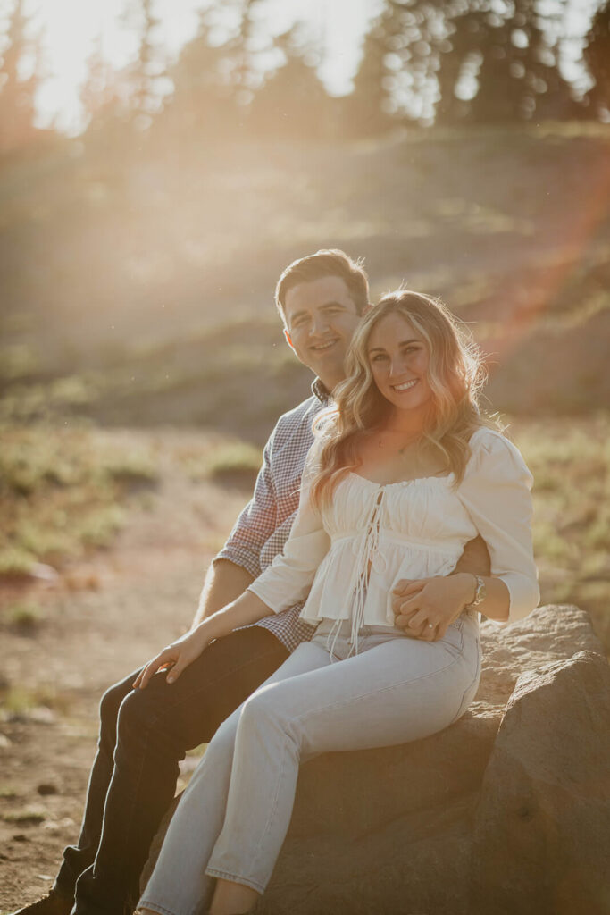 Couple portraits at Timberline Lodge