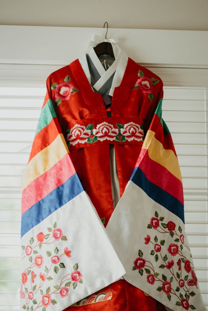 Traditional Korean wedding outfit