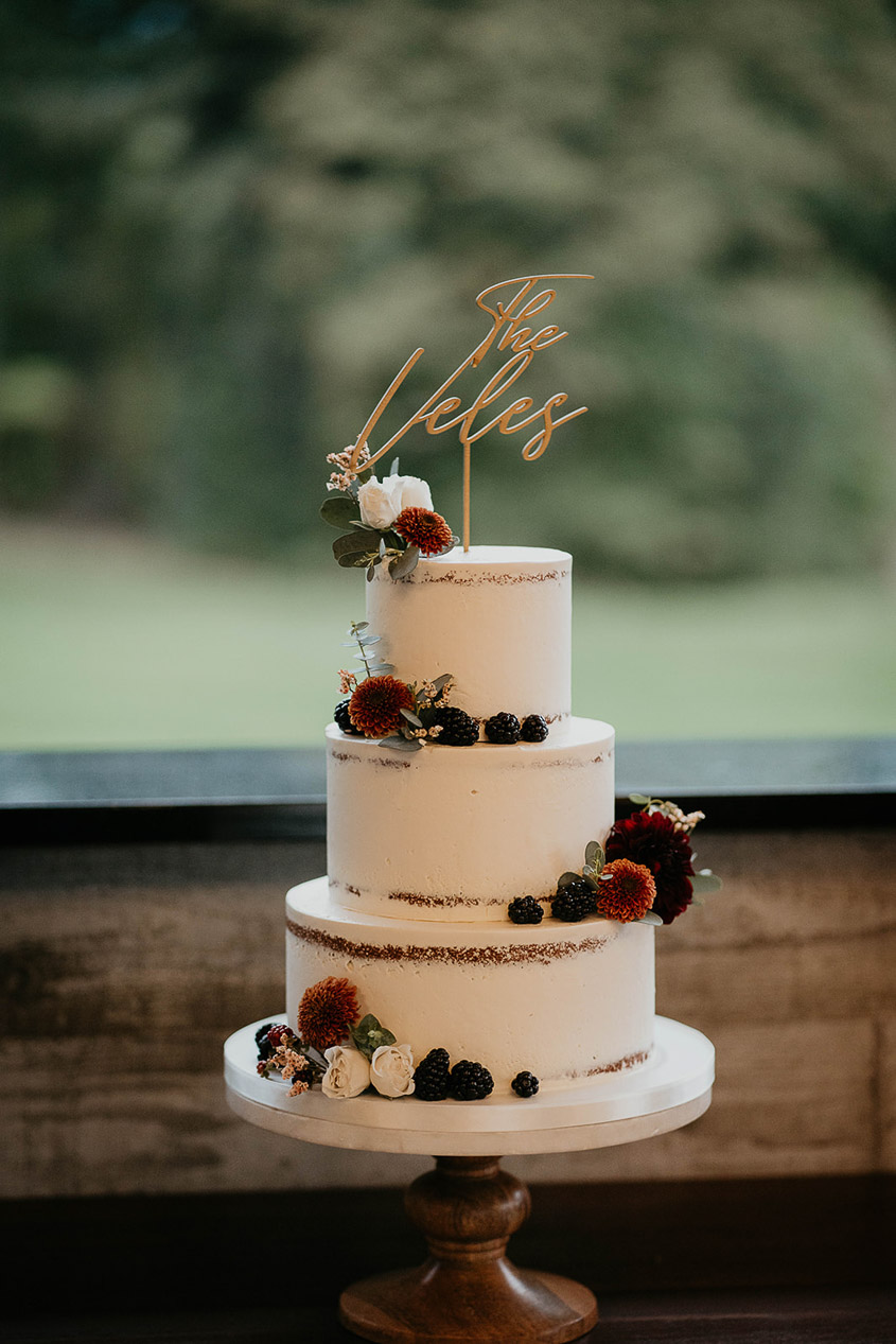 the wedding cake. 